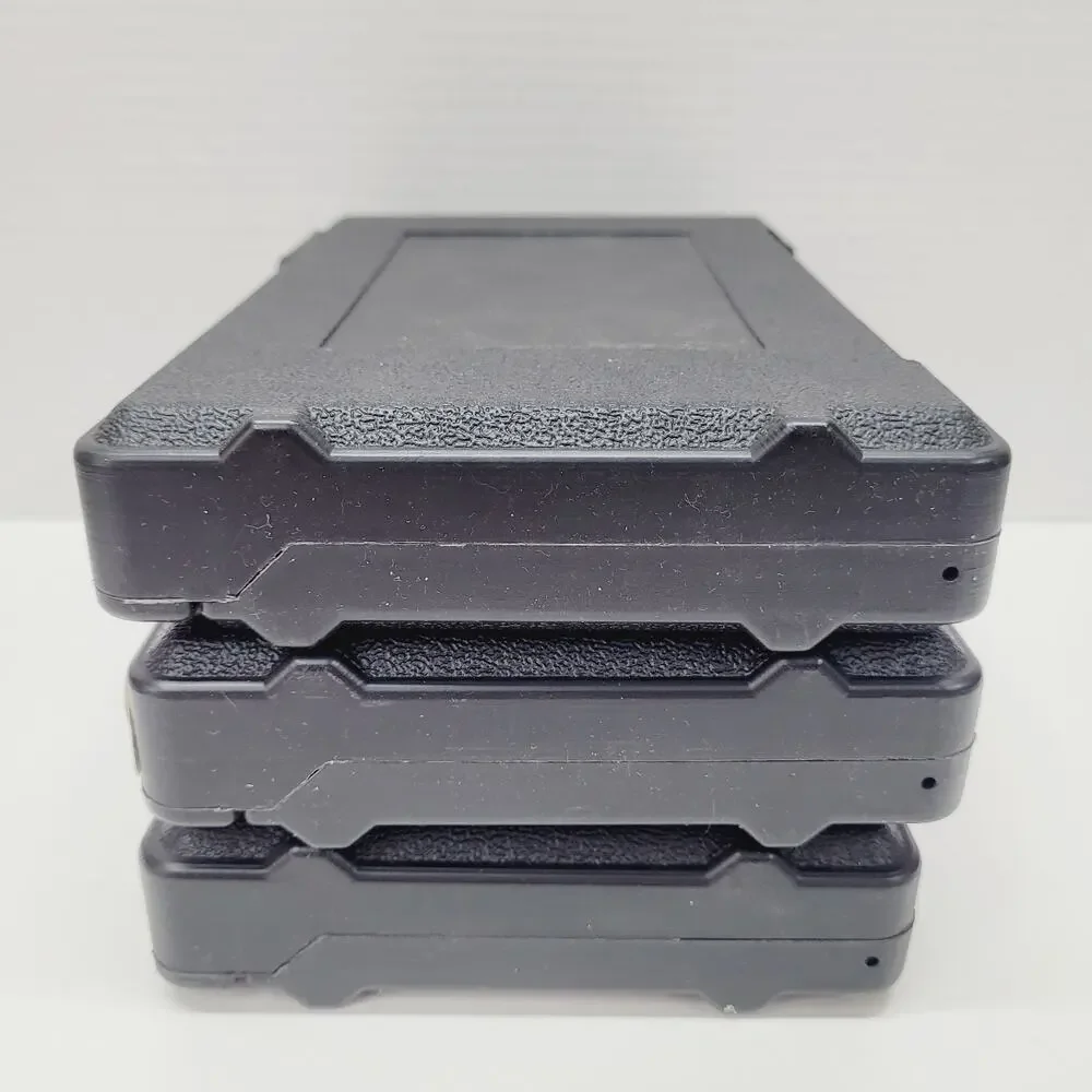 3M VHS T120 T90 Video Cassette Empty Hard Locking Storage Case Black Lot of 3